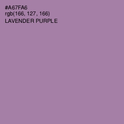 #A67FA6 - Lavender Purple Color Image